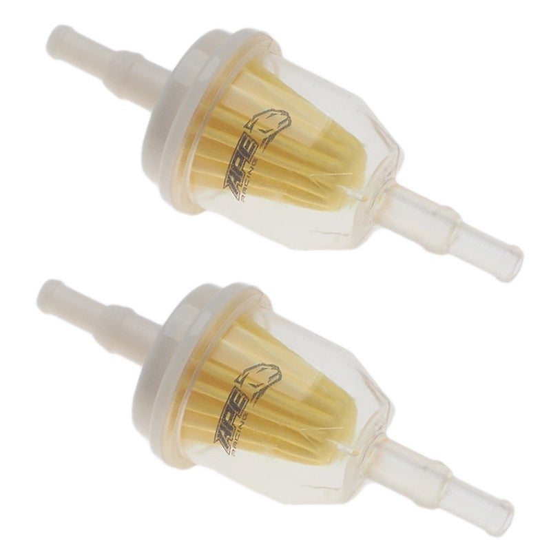 APE RACING Fuel Filter Replacement Universal Fuel Filters (Pack of 2) for Lawn Mower Small Engine Motorcycle Replace 120-436 25 050 22-S AM116304 109585 38666 149-2206-01 21541500 98021 - Image 1